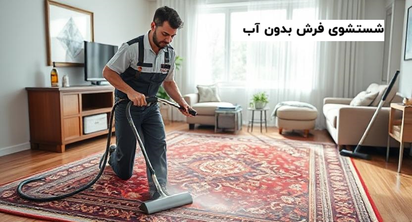 شستشوی فرش بدون آب